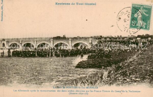 Fontenoy-sur-Moselle 54 Meurthe-et-Mosel Les Allemands apres la reconstruction d