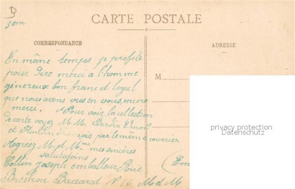 Baccarat 54 Eglise bombardee le 24 Aout 1914 et Rue – Bild 2