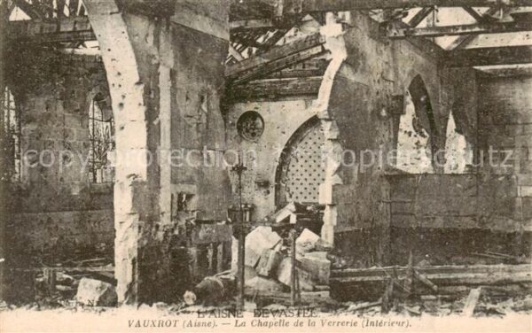 Vauxrot Soissons 02 Aisne La Chapelle de la Verrerie Interieur ap
