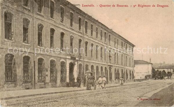 Luneville 54 Meurthe-et-Moselle Quartier de Beauvau 9e Regiment de Drag