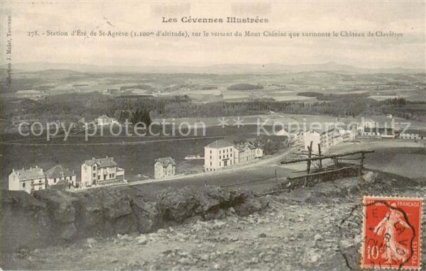 St-Agreve 07 Ardeche Station d’Ete sur le versant du Mont Ch