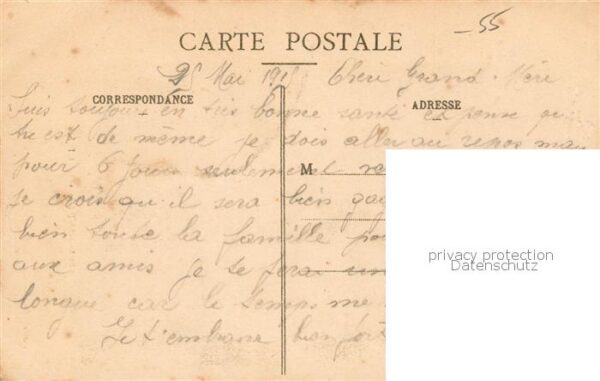 St Agnant sous les Côtes 55 Meuse Eglise detruite – Bild 2