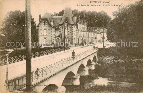 Revigny 55-sur-Ornain Meuse Le Pont de l’Ornain et l’Entree de Revi