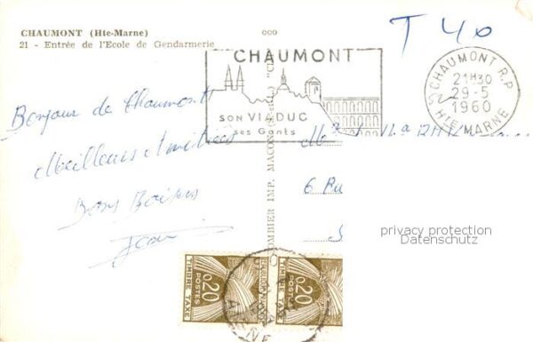 Chaumont 41-sur-Loire CHATEAU Entree de l’Ecole de Gendarmerie – Bild 2
