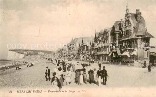 Mers-les-Bains 80 Somme Promenade de la Plage
