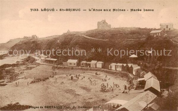 Legue St-Brieuc 22 Cotes-d Armor Anse aux Moines Maree basse