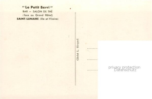 Saint-Lunaire Le Petit Berri Bar Salon de The – Bild 2