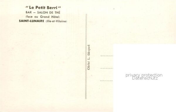 Saint-Lunaire Le Petit Berri Bar Salon de The – Bild 2