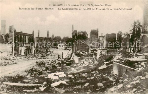 Sermaize -les-Bains 51 Marne Bataille de la Marne La Gendarmerie et