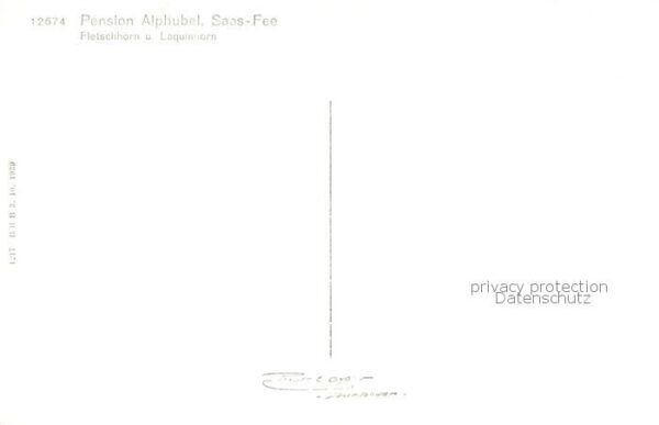 Saas-Fee VS Pension Alphubel mit Fletschhorn und La – Bild 2