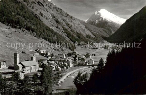 Saas-Grund VS Panorama mit Stellihorn