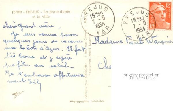 Frejus La porte doree et la ville – Bild 2