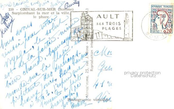Onival sur Mer 80 Somme Surplombant la mer et la ville le phare – Bild 2