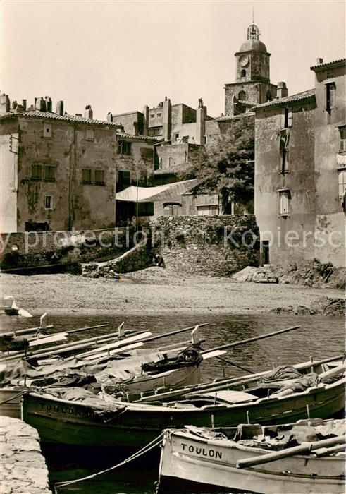 Saint Tropez Var Le vieux port et l'Eglise