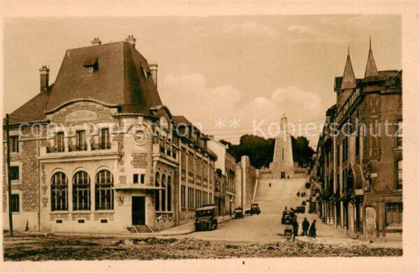 Verdun  55 Meuse Hotel des Postes et Avenue de la Victoi