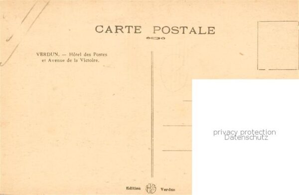 Verdun  55 Meuse Hotel des Postes et Avenue de la Victoi – Bild 2