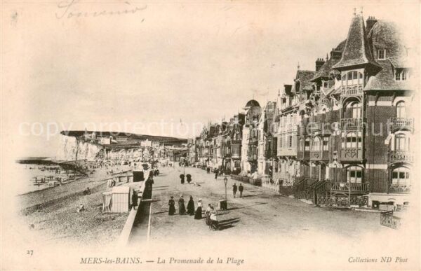 Mers-les-Bains 80 Somme La Promenade de la Plage