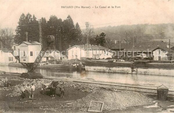 Bayard -sur-Marne 52 Haute-Marne La Canal et la Port