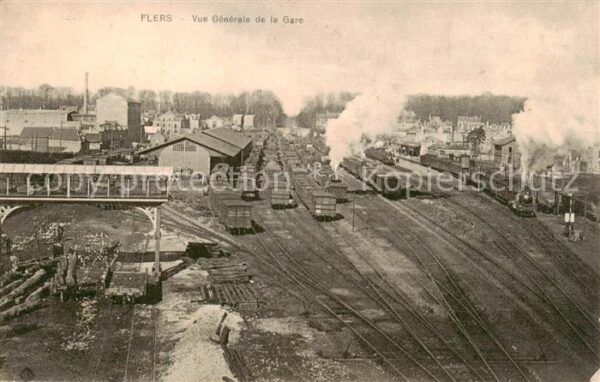 Flers 61 Orne Vue generale de la Gare