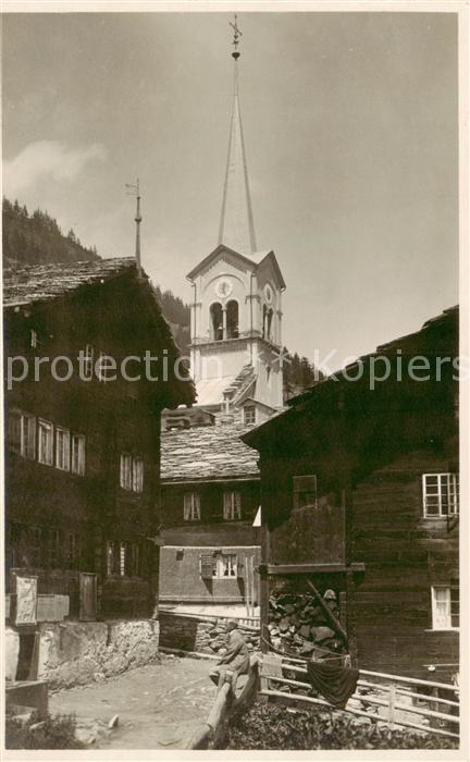 Saas-Fee VS Dorfpartie Kirche