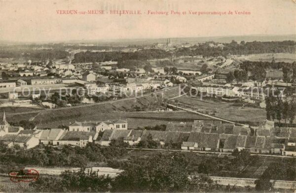 Verdun  55 Meuse Belleville Faubourg Parc et Vue panoram