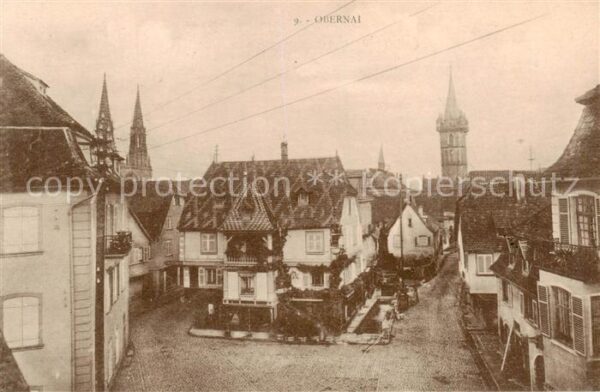 Obernai Alsace Oberehnheim Elsass 67 Ortspartie