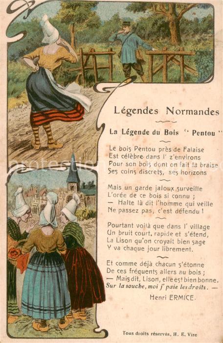 Falaise  14 Calvados Legendes Normandes La Legende du Bois P