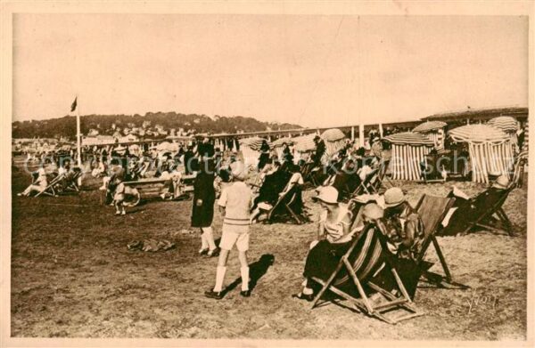 Deauville-sur-Mer Scenes de Plage