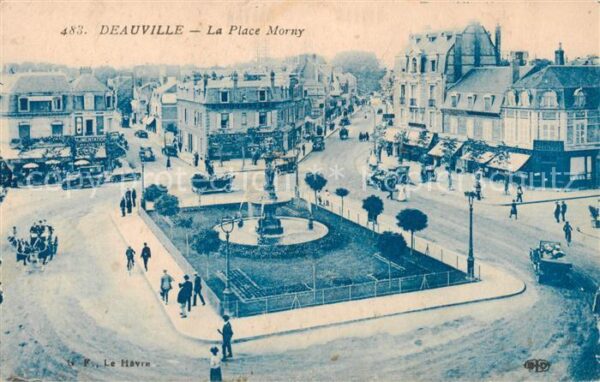 Deauville-sur-Mer La Place Morny