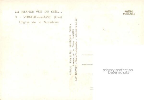 Verneuil -sur-Avre 27 Eure Eglise de la Madeleine Vue aerienne – Bild 2
