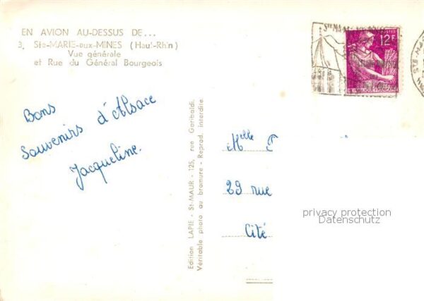 Ste-Marie-aux-Mines Markirch Vue aerienne et Rue du general Bourgeoi – Bild 2