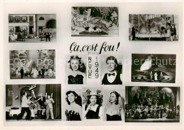 Lausanne VD Revue 1949 Theatre Municipal Lausanne D