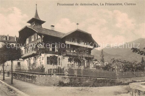 Clarens  Montreux VD Pensionnat de demoiselles La Printannie