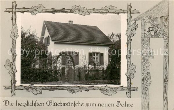 Arlesheim BL Wohnhaus Glückwunschkarte
