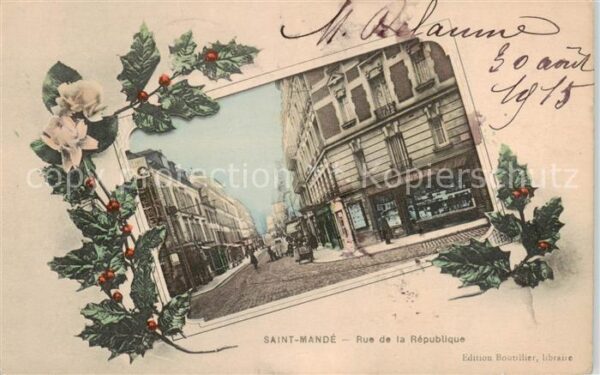 Saint-Mande 94 Val-de-Marne Rue de la Republique