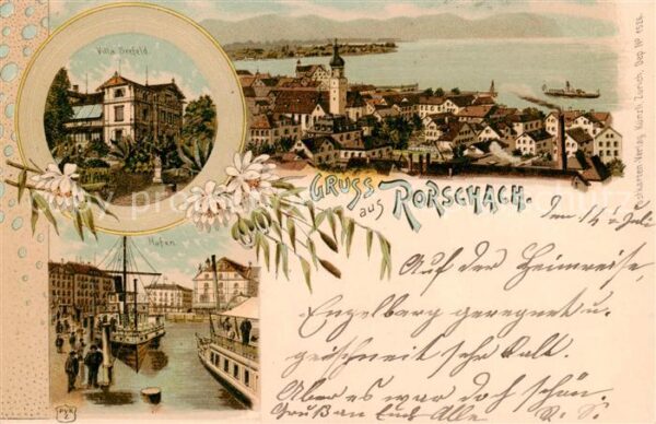 Rorschach Bodensee SG Villa Seefeld Hafen Panorama