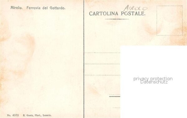 Airolo TI Ferrovia del Gottardo – Bild 2