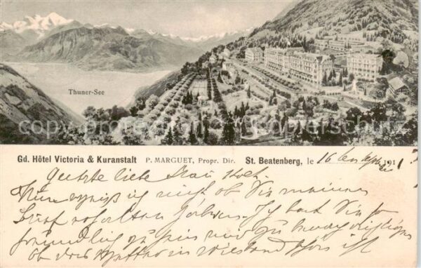 St Beatenberg BE Thuner See Grand Hotel Victoria und Kur