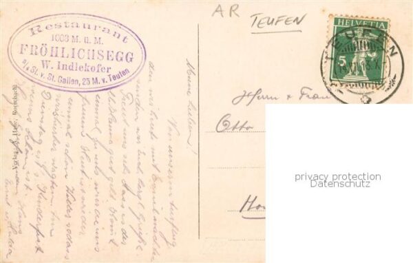 Teufen AR Restaurant Fröhlichsegg – Bild 2