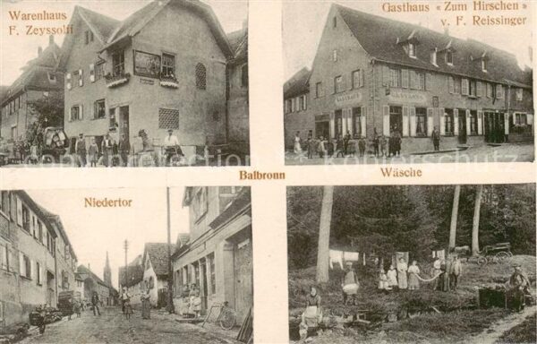 Balbronn 67 Alsace Warenhaus Zeyssolff Gasthaus Zum Hirsch