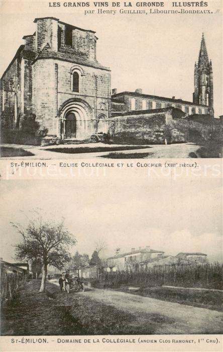 Saint-Emilion Eglise Collegiale et le Clocher Domaine