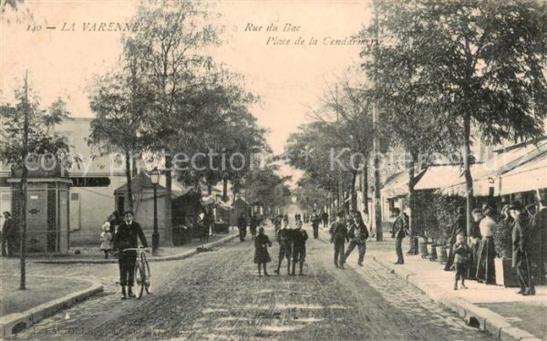 La Varenne  Saint Hilaire 94 Val-de-Marn Rue du Bac Place de la Gendarmerie