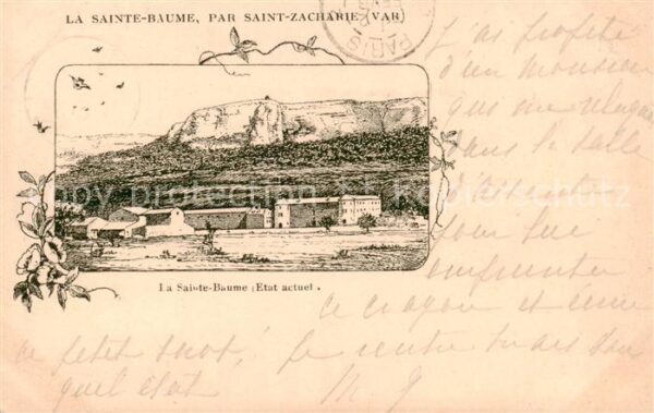 La Sainte Baume Dessin Künstlerkarte