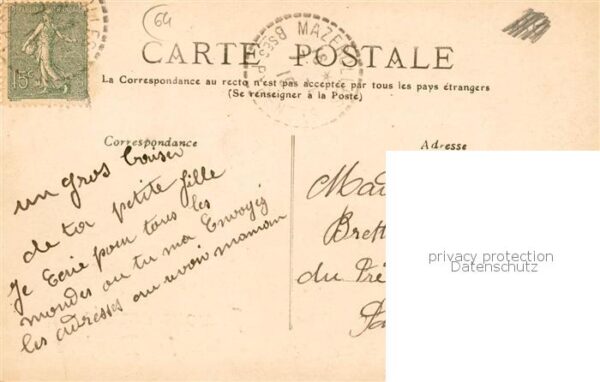 Lescar 64 Pyrenees-Atlantiques Je vous envoie le bonjour Jeune Femme C – Bild 2