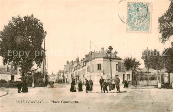 Montereau -Fault-Yonne 77 Seine-et-Marne Place Gambetta