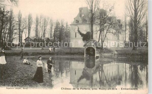 Rozoy en Brie Chateau de la Fortelle Embarcadère