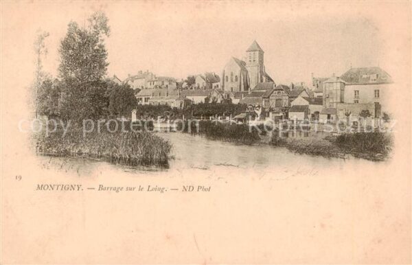 Montigny 77-Lencoup Seine-et-Marne Barrage sur le Loing