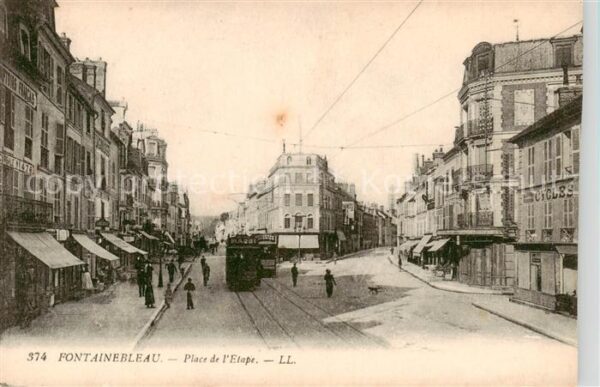 Fontainebleau 77 Seine et Marne Place de l Etape Tram