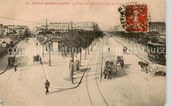 Pantin 93 Seine-Saint-Denis Route de Flandre et la Rue du Vivier