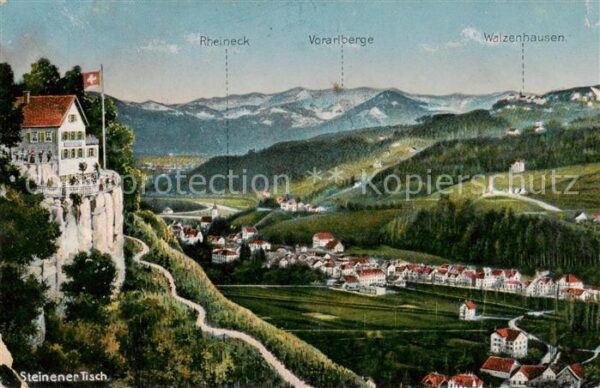 Rheineck  SG Steinerner Tisch Vorarlberge Walzenhaus